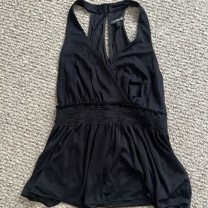 Express Black Peplum Top in Small